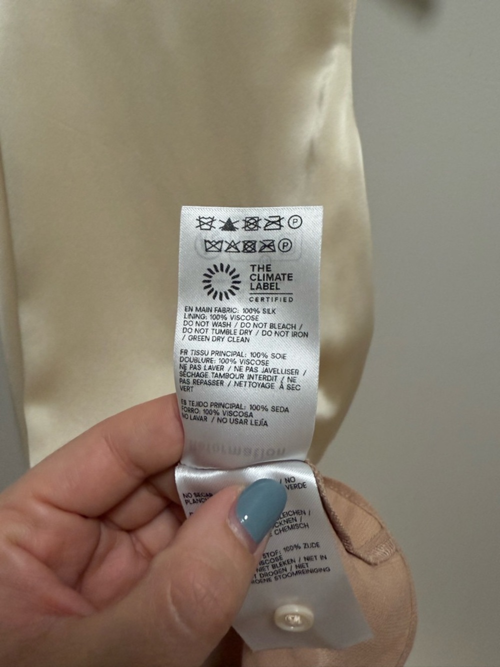 Reformation jessalyn cream silk dress almond lace date night graduation NWT cute - Picture 6 of 7